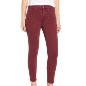 Nordstrom - Caslon Red Cordova Cropped Ankle Jeans - Size  31